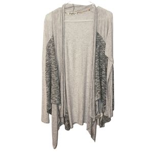 Scrapbook Mixed Media Flyaway Cardigan Small